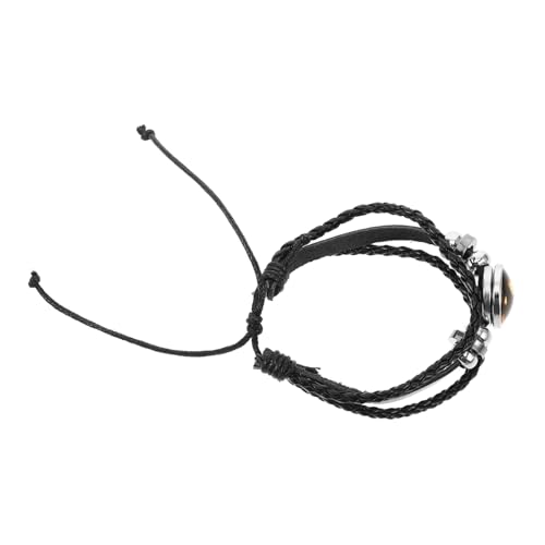 FRCOLOR Braided Halloween Armband PU für Herren und Damen Handgefertigter Verstellbarer Schmuck mit Halloween Elementen und Stilvollem Design von FRCOLOR