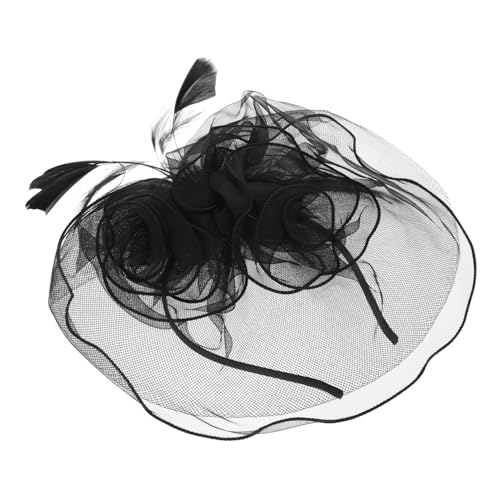 FRCOLOR Braut Accessoire Eleganter Doppellagiger Netz-fascinator Mit Federn Für Hochzeiten Teepartys Und Besondere Anlässe Verstellbar Und Vielseitig Als Stirnband Oder Haarklammer von FRCOLOR