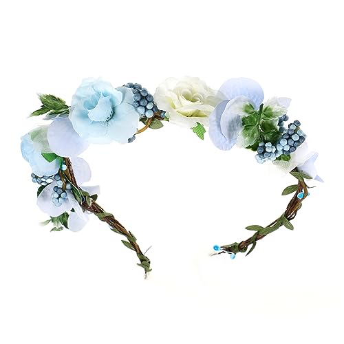 FRCOLOR Brautkranz Tiara Weihnachtskopfschmuck Blumenkrone Tiaras - Partydekoration kinder blumenkranz brauthaatschmuck Festival-Party-Accessoire Elfenkopf-Accessoire Seidentuch FRCOLOR Brautkranz Tiara Weihnachtskopfschmuck Blumenkrone Tiaras - Partydekoration kinder blumenkranz brauthaatschmuck Festival-Party-Accessoire Elfenkopf-Accessoire Seidentuch von FRCOLOR
