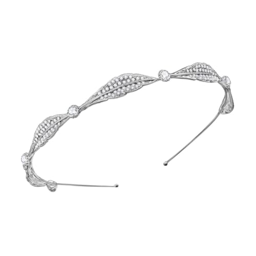 FRCOLOR Einzigartige Hochzeit Für Kurze Krone Stirnband Braut Blumenkronen Hochzeitskleid Krone von FRCOLOR