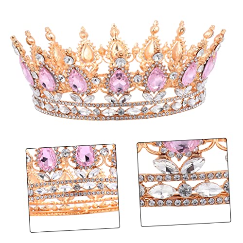FRCOLOR Brautkrone Tiara Dekorationen Krone für Mädchen Krone für Frauen Zubehör Weiß Braut- haarschmuck Brautkopfschmuck für die Hochzeit Kronenfrauen Brautkopfbewegungen Legierung Rosa FRCOLOR Brautkrone Tiara Dekorationen Krone für Mädchen Krone für Frauen Zubehör Weiß Braut- haarschmuck Brautkopfschmuck für die Hochzeit Kronenfrauen Brautkopfbewegungen Legierung Rosa von FRCOLOR