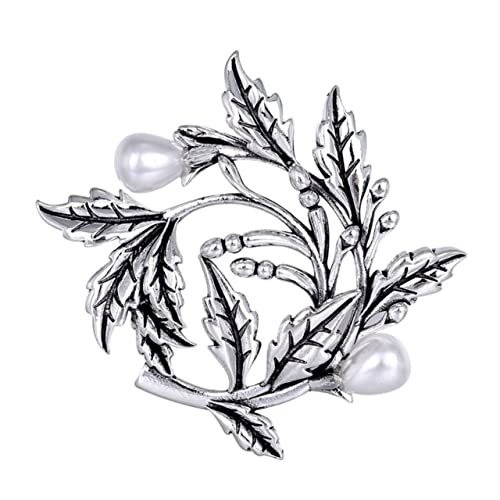 FRCOLOR Brosche Blumenkranz Design Schmuckstück für Damen für Abendkleider und Festliche Anlässe A von FRCOLOR