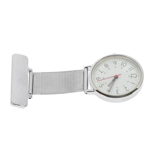 FRCOLOR Brustdiagramm des Arztes Medizinisches Zubehör Pflege betrachten schrubben Clip Krankenschwester Taschenuhr Krankenschwesteruhr Brosche Bling Uhr Krankenschwester Uhr Metall Silver von FRCOLOR