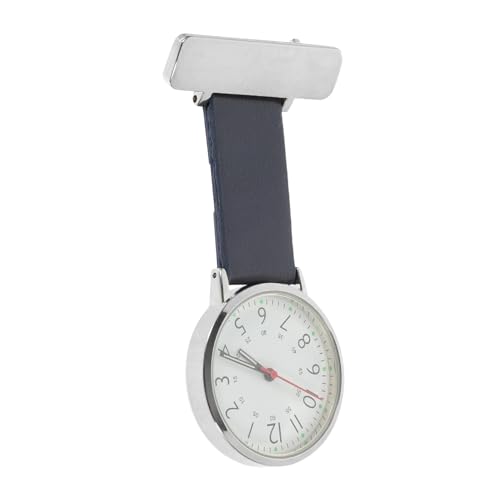 FRCOLOR Nurse Lapel Pin Uhr Metall Hängenuhr Für Krankenschwestern Praktische Ansteckuhr Für Ärzte Und Pflegepersonal Blaues Design Robuste Fob Uhr Für Medizinischen Einsatz von FRCOLOR