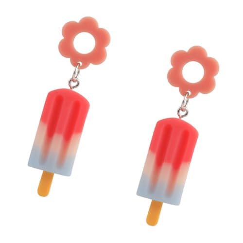 FRCOLOR Bunte Eiscreme Ohrhänger Damen Cooler Schmuck Leicht und Langlebig Attraktive Hängeohrringe für Alltag und Festliche Anlässe von FRCOLOR
