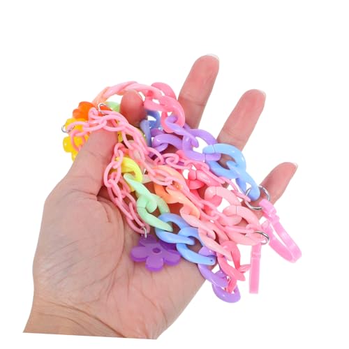 FRCOLOR Bunte Hip Hop Hosenkette aus Regenbogen Harz Abnehmbare Punk Hose Kette für Damen und Herren Vielseitig Kombinierbar mit Jeans Stylisches Accessoire für Geldbörse und von FRCOLOR