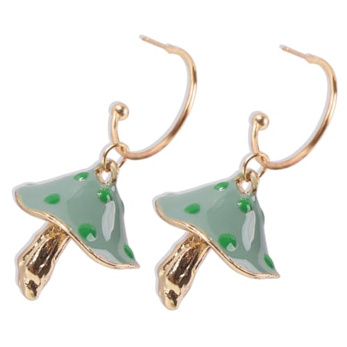 FRCOLOR Bunte Pilz Ohrringe Damen Lustige Statement Ohrhänger Tropfen Design Hautfreundlich Modisch für Alltag Party Geschenk von FRCOLOR