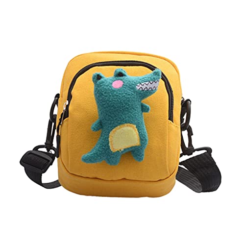FRCOLOR Canvas Messenger Bag Für Damen Dinosaurier Design Kleine Handytasche Aufbewahrungstasche Geeignet Für Geldbörsen Handys Kosmetika Und Zusätze von FRCOLOR