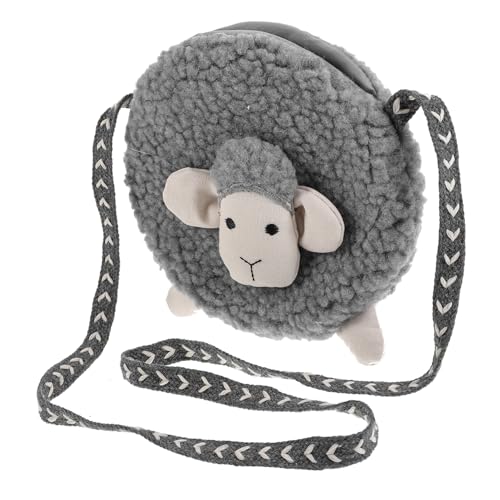 FRCOLOR Cotton Cartoon Sheep Design Small Coin Purse for Outdoor Shopping and Travel Lightweight Shoulder Bag for Women von FRCOLOR