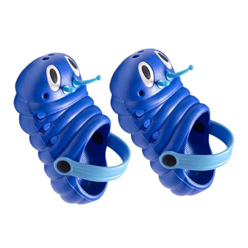 FRCOLOR Cartoon Caterpillar Hausschuhe mit Rutschfester Sohle Weiche Atmungsaktive Sommer Sandalen für Mädchen und Jungen Bequem Leicht Waschbar für Strand und Schwimmbad von FRCOLOR