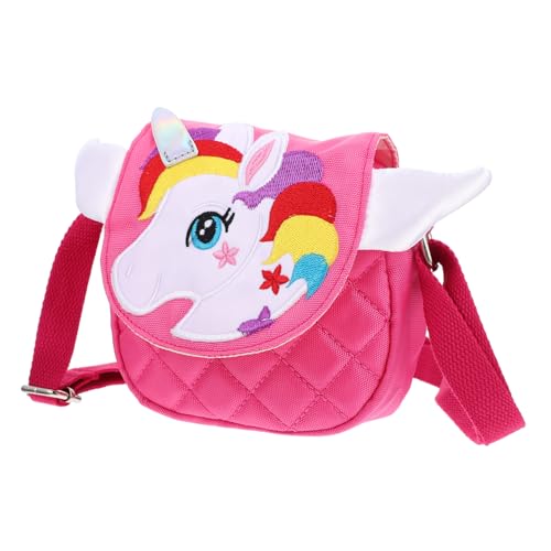 FRCOLOR Einhorn-umhängetasche Für Mädchen Cartoon-kleinkindertasche Mit Reißverschluss Praktische Handtasche Für Schule Und Einkaufen Ausreichend Stauraum Für Handy Und Kosmetik von FRCOLOR