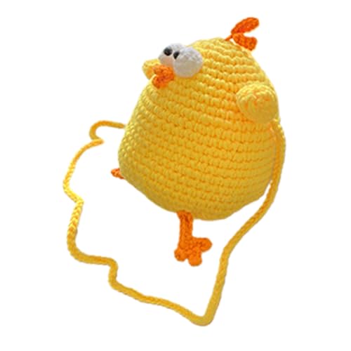 FRCOLOR -Cartoon -eierbag Geldbörse Für Mädchen-geldbörsen Für Kindertaschen Mädchen Kindergeldbörse Gewebbärbung Schulter Klein Stich Gewebte Umhängetasche Gelb Garn von FRCOLOR