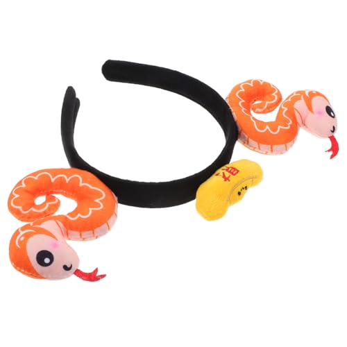 FRCOLOR Schlangenjahr-accessoire Damen-stirnband -kopfbedeckung Aus Plüschmaterial Auffälliges Haarband für Feierlichkeiten von FRCOLOR