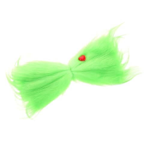 FRCOLOR Charmante Pelzige Haarschleife Clip Für Weihnachtsbaum Kostüme Grün Fleece Frauen von FRCOLOR