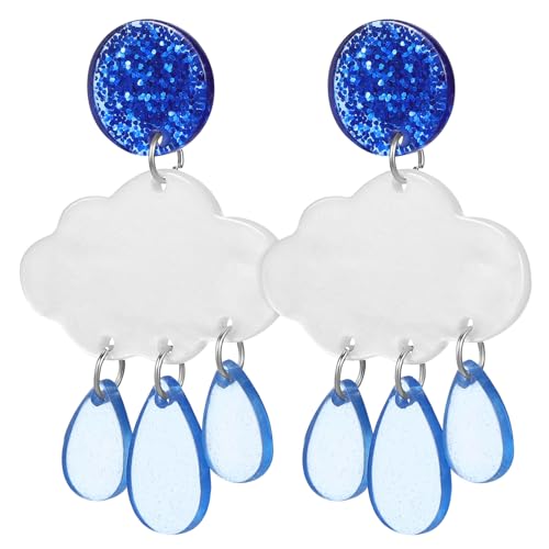 FRCOLOR Cloud Dangle Ohrringe Leicht Wolken Design Damen Schmuck Hängende Prom Ohrringe für Alltag Hochzeit Party Valentinstag Muttertag FRCOLOR Cloud Dangle Ohrringe Leicht Wolken Design Damen Schmuck Hängende Prom Ohrringe für Alltag Hochzeit Party Valentinstag Muttertag von FRCOLOR