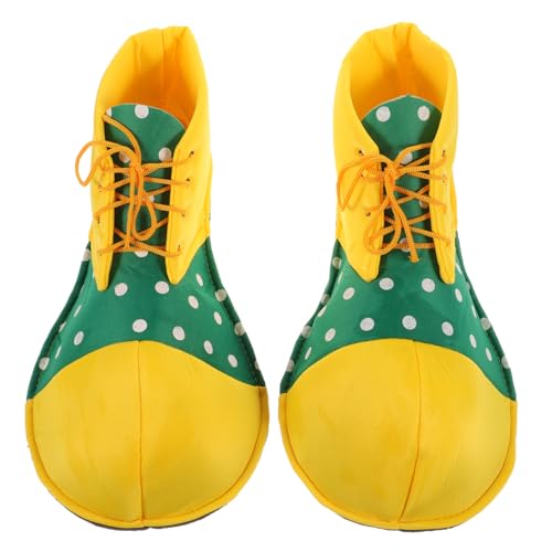 FRCOLOR Clown Schuhe Erwachsene Unisex Verstellbar Bunte Bühnenperformance Kostüm Schuhe Für Karneval Halloween Party von FRCOLOR