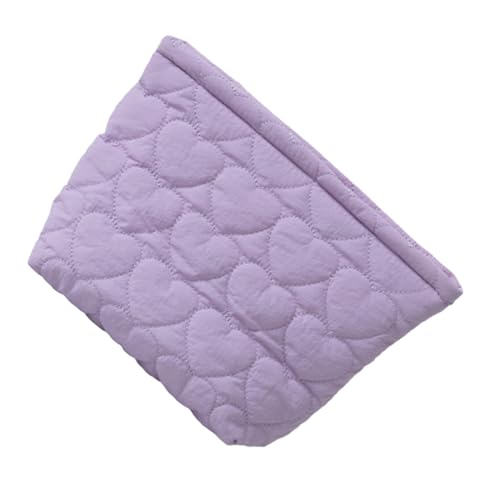 FRCOLOR Clutch-Kosmetiktasche Schminktasche Mit Reißverschluss Kosmetiktaschen Für Damen Wiederverwendbarer Schminkbeutel Schminktäschchen Mit Reißverschluss Reisetasche Violett Polyester von FRCOLOR