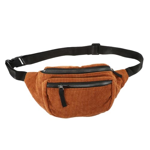 FRCOLOR Damen Gürteltasche Cord Umhängetasche Verschleißfest Langlebig Crossbody Tasche für Freizeit Sport Kleine Schultertasche für Damen von FRCOLOR