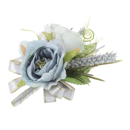 FRCOLOR Corsage Braut Party Hochzeit Weiß Accessoires Braut Kunstrosen Junggesellinnenabschied Simuliertes Trendiges Blumenaccessoire Künstliche Zeremonie Simulation Ästhetische Frau von FRCOLOR