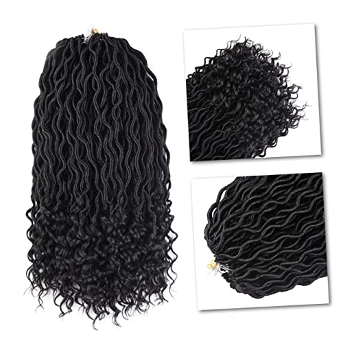 FRCOLOR Curly Faux Perücke Synthetischen Haaren Für Und Mädchen Hochtemperaturfaser Natürliche Für Kostüme Partys Und Täglichen Gebrauch Schwarz von FRCOLOR