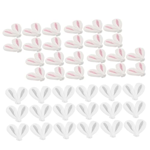 FRCOLOR 40stücke Diy Haarspangen Mit Niedlichen Kaninchenohren Bastelzubehör Für Bezaubernde Haarschmuck-variationen Für Ostern Und Kreative Styles von FRCOLOR
