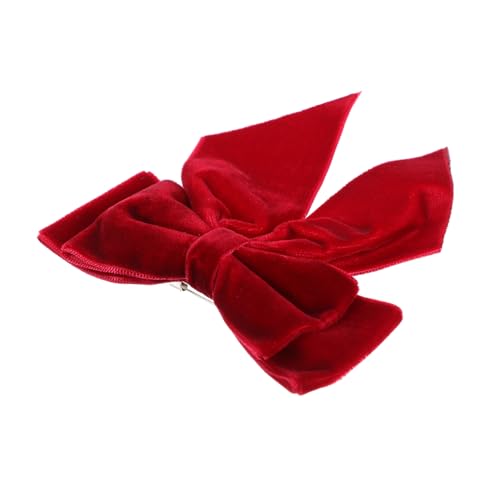 FRCOLOR Damen Brosche Schleife Anstecknadel Für Kleider Mäntel Schals Vielseitige Dekoration Weinrot Für Partys Besondere Anlässe von FRCOLOR