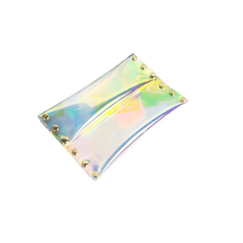 FRCOLOR Klares Kleines Holografisches Portemonnaie Schillernde Geldbörse Hochzeits-Clutch-geldbörsen Für Frauen Holografische Schminktasche Tragbar Handtasche Mäppchen Fräulein Symphonie von FRCOLOR