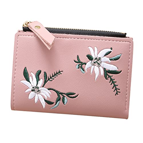 FRCOLOR Damen Geldbörse mit Reißverschluss Eleganter Kartenhalter für Kreditkarten Id Portemonnaie für Frauen Vielseitig Einsetzbar Tiefem von FRCOLOR