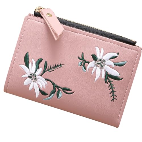 FRCOLOR Damen Geldbörse mit und Reißverschluss Multifunktionales Kartenetui für Dokumente Bankkarten und Münzen Praktische Clutch für Verschiedene Anlässe Stilvolles und Elegantes Design von FRCOLOR