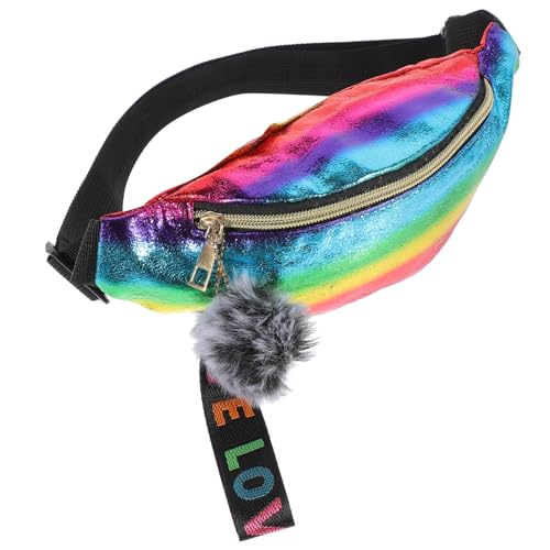 FRCOLOR Hüfttasche Damen Pu Mit Reißverschluss Gürteltasche Bauchtasche Sport Für Laufen Wandern Reisen Outdoor Aktivitäten Bunter Sternenhimmel von FRCOLOR