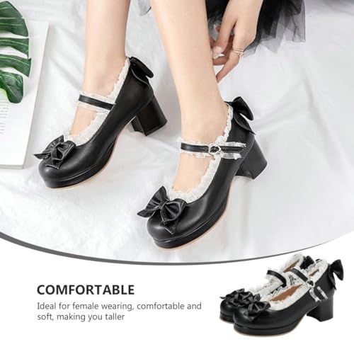 FRCOLOR Damen High Heels Einfarbig Elegant Frühling Herbst Hoher Absatz Mit Einem Riemen Bequem Für Alltag Und Outdoor von FRCOLOR