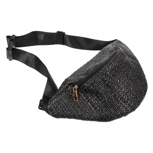 FRCOLOR Damen-hüfttasche Gewebte Tasche Gürteltasche Kleine Bauchtasche Stylische Tasche Hüft-gürteltasche Hängende Hüfttasche Hüftgeldbörse Damen Gürteltasche Mode Hüfttasche von FRCOLOR