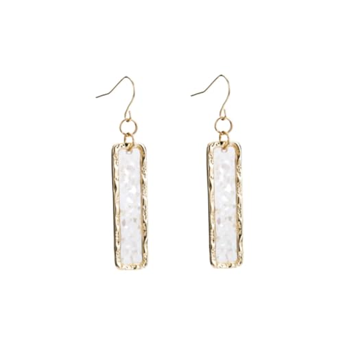 FRCOLOR Damen Ohrringe Rechteckig Kupfer mit Weißer Muschel Kreativ Stylisch Modisch für Alltag Party Hochzeit Perfektes Leicht Kombinierbar FRCOLOR Damen Ohrringe Rechteckig Kupfer mit Weißer Muschel Kreativ Stylisch Modisch für Alltag Party Hochzeit Perfektes Leicht Kombinierbar von FRCOLOR