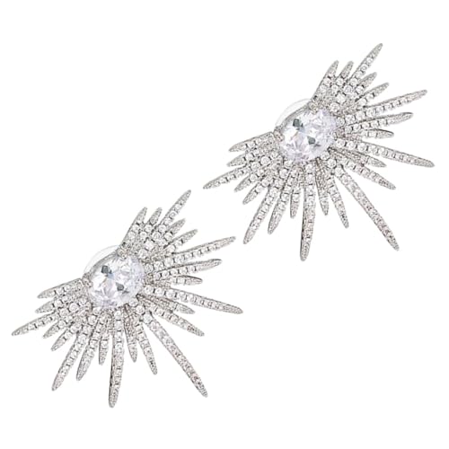 FRCOLOR Sternohrringe Für Damen Strass Ohrstecker Funkelnde Statement Ohrringe Modischer Damenschmuck Für Besondere Anlässe Hochzeitsgast Ohrringe Glänzende Übertriebenes Design von FRCOLOR