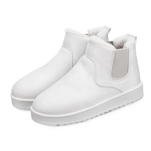 FRCOLOR Schneestiefel Damen Winterstiefel Warme Kurzstiefel Stiefeletten Schneeschuhe Für Frauen Mädchen von FRCOLOR