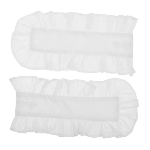 FRCOLOR Pullovermanschetten Mit Rüschenbesatz Abnehmbare Mehrlagige Pulswärmer Für Damen Falsche Ärmel Für Blusen Und Mäntel Accessoires Für Kleidungszubehör von FRCOLOR