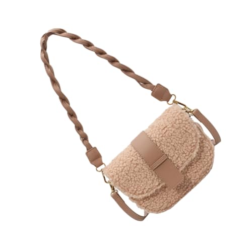 FRCOLOR Damen Umhängetasche Polyester Plüsch Crossbody Bag für Freizeit Schule Shopping Verstellbarer Schultergurt Elegantes Design Strapazierfähig FRCOLOR Damen Umhängetasche Polyester Plüsch Crossbody Bag für Freizeit Schule Shopping Verstellbarer Schultergurt Elegantes Design Strapazierfähig von FRCOLOR
