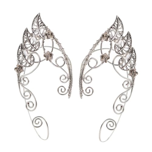 FRCOLOR Delikate Ear Cuff Ohrklemme Kupfer Non Piercing Ohrschmuck für Damen und Mädchen Komfortabel Langlebig Einfach Anzubringen Modische Ohrmanschette ohne Ohrloch von FRCOLOR