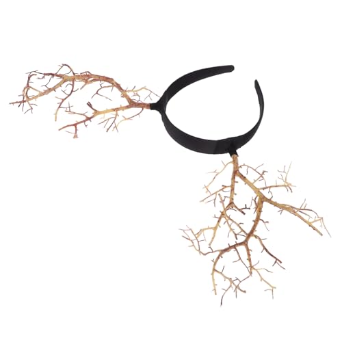FRCOLOR Stirnband Mit Künstlichem Geweihzweig Haarschmuck Für Frauen Festivals Dekoratives Stirnband Harz Rutschfest Und Kopffreundlich Für Weihnachtsdekorationen Maskeraden Und von FRCOLOR