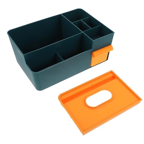 FRCOLOR Desktop-kosmetik-aufbewahrungsbox Aus Kunststoff Tissue-holder Mit Deckel Mehrzweck-organizer Für Taschentücher Und Kosmetika Haushalts-platzsparer Pp-material Langlebig Und von FRCOLOR