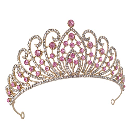 FRCOLOR Diamantbrautkrone Krone für Erwachsene Hochzeit Braut Tiara Kopfbedeckung für Braut Mädchen Tiara für Frauen Braut- Hochzeitshaarkrone Brauttiara Zinklegierung Rosa FRCOLOR Diamantbrautkrone Krone für Erwachsene Hochzeit Braut Tiara Kopfbedeckung für Braut Mädchen Tiara für Frauen Braut- Hochzeitshaarkrone Brauttiara Zinklegierung Rosa von FRCOLOR