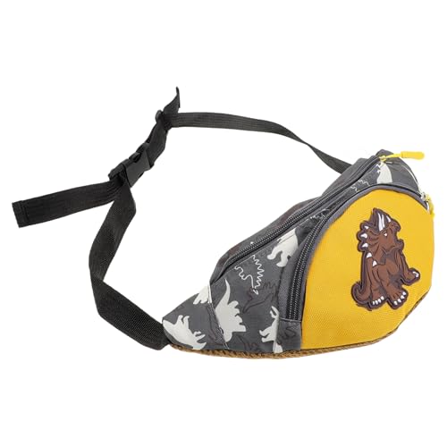 FRCOLOR Dinosaurier Umhängetasche Hüfttasche Dinosaurier Rucksack Kleinkind Gürteltasche Süße Sport Bauchtasche Reisetasche Mädchen Picknick Für Kleinkinder von FRCOLOR