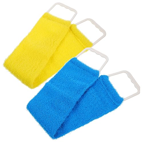 FRCOLOR Doppelseitiges Massage Badetuch Rückenrubber Peeling Badetuch für Männer und Frauen Starkes Natürliches Material Entfernt Abgestorbene Haut Fördert Durchblutung von FRCOLOR