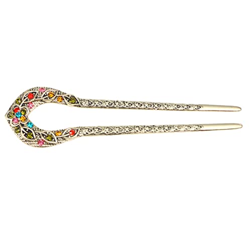 FRCOLOR Doppelte Haarnadel Aus Legierung Ohne Spitze U-förmige Chignon-haarnadel Mit Kristallperlenstruktur Frisurenaccessoire Für Frauen Und Mädchen in Bunt FRCOLOR Doppelte Haarnadel Aus Legierung Ohne Spitze U-förmige Chignon-haarnadel Mit Kristallperlenstruktur Frisurenaccessoire Für Frauen Und Mädchen in Bunt von FRCOLOR