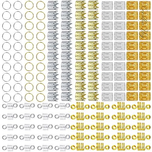 FRCOLOR Dreadlock-flechtschmuck-set 160-teilig Haarbänder Spulen-flecht-charms Für Damen Und Herren von FRCOLOR