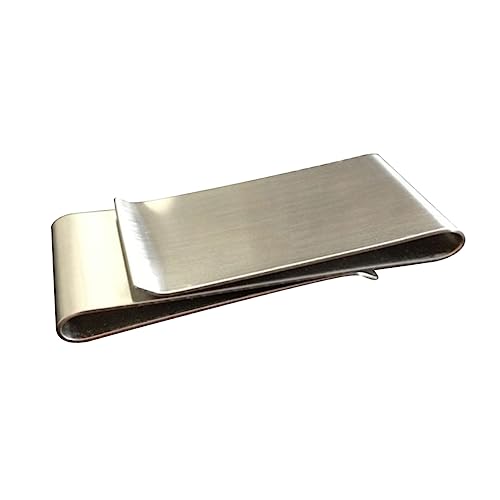 FRCOLOR Edelstahl Geldscheinklammer Schlanker Geldclip Für Men Dreifach Faltender Kartenhalter Handlich Für Kreditkarten Und Ausweise Tragbar Und Stilvoll von FRCOLOR