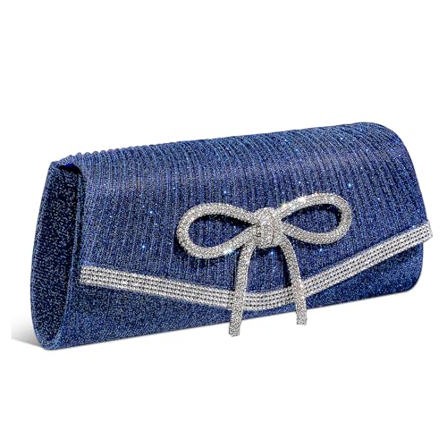 FRCOLOR Dunkelblaue Abendtasche formelle Clutch Glitzer Abendtasche Abendessen glänzend Hochzeit damen handtasche elegant Bling Geldbörsen für Frauen Strass-Geldbörsen Korbtasche Polyester FRCOLOR Dunkelblaue Abendtasche formelle Clutch Glitzer Abendtasche Abendessen glänzend Hochzeit damen handtasche elegant Bling Geldbörsen für Frauen Strass-Geldbörsen Korbtasche Polyester von FRCOLOR