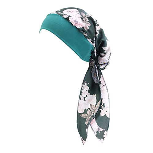 FRCOLOR Dunkelgrüner Turban Kopfbedeckung Elastisches Stirnband für Damen Herren Modischer Haaraccessoire für Sommer Atmungsaktiv für Kreative Styles von FRCOLOR