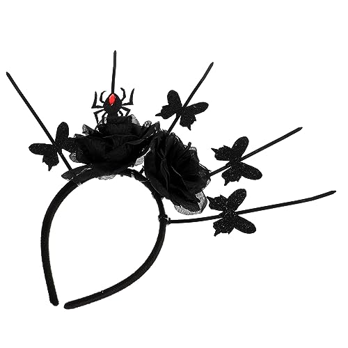 FRCOLOR Halloween-stirnband Für Frauen Und Mädchen Gothic Gothic-stirnbänder Tag Der Toten Kopfbedeckung von FRCOLOR