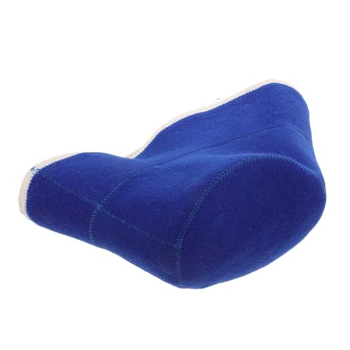 FRCOLOR Duschhaube Saunahut Aus Wollfilz Saunahüte Wollmütze Saunahut Für Herren Saunazelt Saunahut Aus Wolle Sauna-lüfter Badzubehör Saunazubehör Kreative Saunakappe Badehut Gefühlt Blue von FRCOLOR